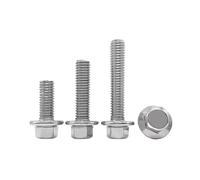 Pernos De Brida 5-20 Piezas, Cabeza Hexagonal Acero Inoxidable 1/4, 5/16, 3/8, 304, Con Tapa Dentada, Tornillos Hexagonales for Coche Y Motocicleta(3I8-16x3I4-5pcs)