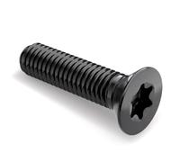 Pernos de cabeza plana M2 M3 M4 M5 M6 M8 M10 Tornillos Torx de cabeza avellanada de acero inoxidable negro 304, 10 piezas, M6x50-304 negro
