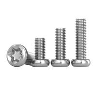 Pernos de cabeza plana Tornillos de cabeza redonda Torx de acero inoxidable 304, 20 piezas, M5x45