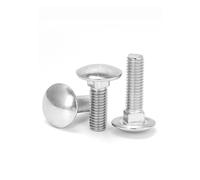 Pernos de carrocería, Perno de carro, Pernos de tornillo de brida de cuello cuadrado de cabeza redonda de acero inoxidable 304