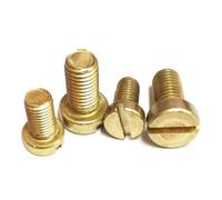 Pernos de culata M2 Tornillo de latón de una sola palabra Perno ranurado 2 mm-10 mm Longitud 30 piezas, 30 piezas, M2x6 mm(M2x5mm)