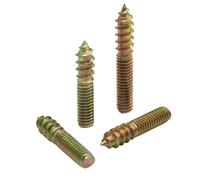 Pernos de dos cabezas autoatacados Tornillos autorroscantes de doble cabeza M4-M6 acero al carbono paquete de 30/60 piezas(60pcs,M4x20mm)