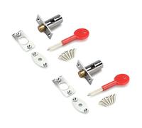 Pernos De Estante Seguridad Puertas Antirrobo Núcleos Cobre Hardware Tubo Cerradura Pozo Pernos Mortaja Con Llave Estrella Para Ventana 2 Uds.