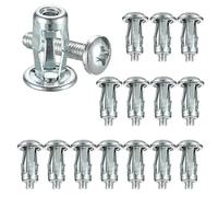 Pernos de expansión 50 piezas Tuercas Jack Tornillo Anclajes tornillo pétalo Tapones pétalos for cortina Abrazadera Remache Bloqueo Tuerca perno(50PCS-M5)