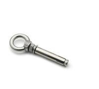 Pernos de expansión, cáncamo acero inoxidable, 1 pieza M6 M8 M10 304 Perno gancho copa abierta Tornillo tracción antisuelto Tornillos correa Gancho oscilante colgante(90mm,M10)