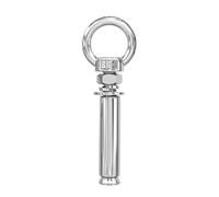 Pernos de expansión de acero inoxidable 304 y tornillos de ojo para soluciones confiables de instalación de pared (M6x100)