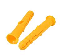 Pernos de expansión de plástico Tubo de expansión de plástico, anclajes acanalados M6 M8 M10, marco de toma de pared fijado para tornillos autorroscantes, 25 unidades (M6x80mm)