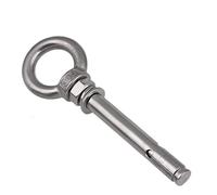 Pernos de expansión for anclaje de pared, 1 pieza de acero inoxidable 304, tornillo de expansión, gancho, perno de ojo, perno de expansión, gancho oscilante M6-M20(M12*90mm)