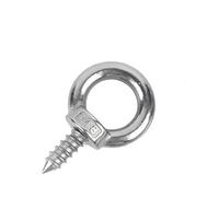 Pernos de expansión for anclaje de pared, M4-M12, acero inoxidable 304, perno de ojo de elevación, ganchos de anillo redondo, tornillos autorroscantes for madera(M5x50mm-2pcs)