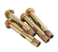 Pernos de expansión, ganchos anclaje, tornillo alta resistencia M6 acero al carbono for paredes hormigón, con perno hexagonal for fijación instalación en el suelo(M8x80)