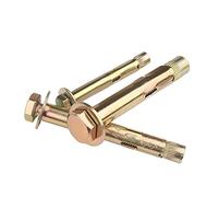 Pernos de expansión, ganchos anclaje, tornillo alta resistencia M6 acero al carbono for paredes hormigón, con perno hexagonal for fijación instalación en el suelo(M6x70)