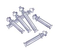 Pernos de expansión M8 x 60 mm, 20 piezas de anclaje mecánico hexagonal de cuña galvanizada con tuerca y arandela para instalaciones de ventiladores de techo y equipos livianos.