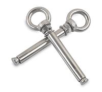 Pernos de Expansión M8x100mm 304 Acero Inoxidable Tornillos de Cáncamo de Expansión Resistente Espirros Anclaje para Tacos Hormigon Pared 2-pack