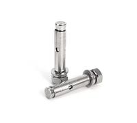 Pernos de expansión metálicos Pernos de argolla expansión acero inoxidable 304 con hexágono externo 2 piezas M6 M8 M10 60-120 mm(M8x100mm)