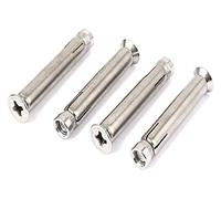pernos de expansión, Perno de anclaje de expansión de cabeza plana avellanada con rosca M8 de 70 mm de largo, 4 piezas