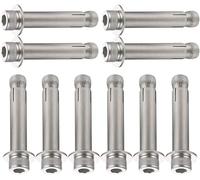 Pernos de expansión, pernos de anclaje, 304 Stainless Steel Expansion Anchor Bolts Silver M8 Multiple Sizes Pack Of 10(M8*60 10pcs)