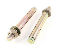Pernos de expansión, pernos de anclaje, Expansion Bolts Anchor Bolts 13mm x 150mm Metal Hexagon Nut Sleeve Anchors Pack of 2