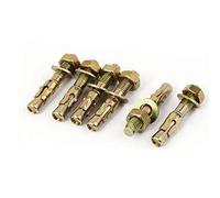 Pernos de expansión, pernos de anclaje, Pack Of 6 Gecko Wedge Anchor Bolts For Car Repair Bronze Tone M8x50mm
