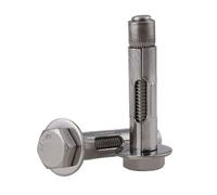 Pernos de expansión, Tornillo de expansión hexagonal acero inoxidable 304 M6/M8/M10/M10, pernos anclaje for hormigón, 1 unidad(M6x100)