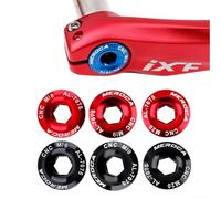 Pernos de fijación de brazo de manivela de aluminio CNC, M19/M20, compatible con XT/XTR/SLX, IXF, PROWHEEL y FC Series Hollow Bielas fáciles de instalar y quitar (color arcoíris)
