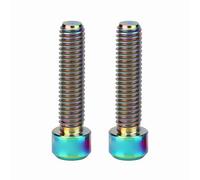 Pernos de Freno de Disco de Bicicleta Tornillo fijación aleación Titanio M6 x 25 mm para Estribo de Freno para Bicicleta VTT - de 2pcs, Multicolor Tornillo Titanio M6 30Mm