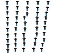 Pernos de freno de disco, tornillos de aleación de aluminio M5x10mm T25, para fijación de bicicletas de montaña (50 unidades, negro)