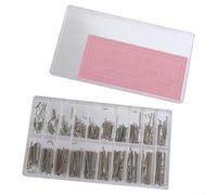 Pernos de fricción de acero de 1,2 mm, tubo de 7 a 26 mm, correa de reloj | Para un rango versátil de longitud de 7 a 26 mm, ancho preciso de 1,2 mm, diseño de extremos de remache