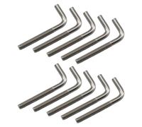 Pernos de fundación en forma de L M8 x 100 mm, acero inoxidable 304, tornillo de anclaje en ángulo recto, tornillo cuadrado largo