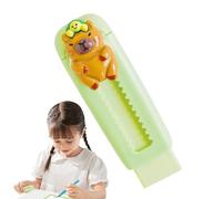 Pernos de lápiz retráctiles deslizantes - Cute Capybara Push Pull gomas para suministros escolares | Goma de lápiz de goma lisa con estuche deslizante, regalo de papelería portátil para niños, a