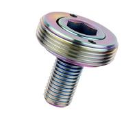 Pernos de manivela para bicicleta, 8 x 15 mm, fijación de pedalier para bicicleta, tornillos de soporte inferior cónicos cuadrados hexagonales