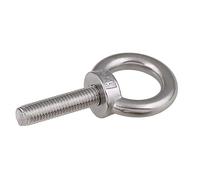 Pernos de ojo con anillo de elevación de rosca, Lifting Eye Bolt 304 Stainless Steel M3-M24 1/3/5 Pcs For Cable Rope(3pcs,M8x70)