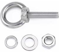 Pernos de ojo con tuercas, elevación de acero inoxidable M14 con hombro de rosca de tornillo macho for interior y exterior(M14X200Mm)