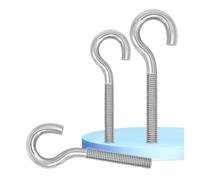 Pernos de Ojo de Acero CáNcamos Tornillos de gancho acero inoxidable 304 M8 M10 con forma C, perno ojo, anillo(M8x25mm 5pcs)