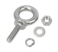 Pernos de ojo de acero inoxidable, 1 Uds., tuercas de ojo de elevación M14 a M30, juego de cáncamos de anillo de tornillo extendido de acero inoxidable 304 con tuercas(M16x40mm)