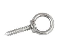 Pernos de ojo para elevación, Perno de argolla de elevación de acero inoxidable 304 M4-M16, paquete surtido, ganchos de tuerca de anilla, tornillos(M4x40mm 5pcs)