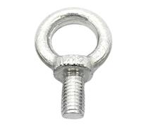 Pernos de ojo para elevación, Perno de argolla de elevación, M6/M8/M10, 12-50 mm, acero al carbono zinc blanco, rosca macho, 2-4 piezas(2pcs M8x40)