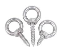 Pernos de ojo, perno elevación, con, anillo acero inoxidable, Tornillos M4 ~ M12 304 autorroscantes Tornillo oveja redondo Tuerca Anillo(M4*40mm)