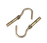 Pernos de pared de alta resistencia M6 M8 M10 M12, gancho de anclaje de tornillo de expansión, calentador de agua, punto de unión de hormigón, herramientas de carpintero(M12-Color Zinc)