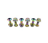 Pernos de piñón de Motocicleta M8x1.25, Juego de Tuercas de Tornillos de Placa de Cadena Compatible con KXF AVANTIS BRZ Universal(Titanium-Phantom)