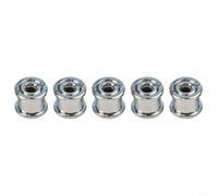 Pernos de plato de acero inoxidable para montaña para bicicleta, tornillos de fijación de bielas individuales, dobles y triples, para sujetadores de piñón de aleación de plata ultraligeros, kit de