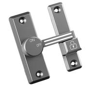 Pernos de puerta de aleación de zinc resistente de 90/180 grados para puerta corredera y gabinete, uso casual deslizante
