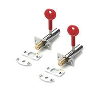 Pernos De Puerta Embutir Con Llave Estrella Pernos Estante Seguridad Antirrobo Cerradura Embutir Seguridad Duradera Para Ventana 2 Uds.