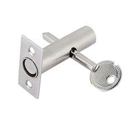 Pernos de puerta, pernos de seguridad para puerta muerta, acero inoxidable, con llave de estrella de hierro fuerte y 3 hebillas de bloqueo (paquete de 1)