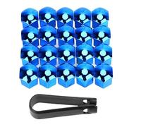 Pernos De Rueda De Acero Compatible Con Volvo Para S40 S60 S80 XC60 XC90 V70 S80L V6 V40 V50 850 C30 V60 S70 940 Xc70 20 Piezas Cubiertas Para Cubos De Rueda De Neumático De Coche 17 Mm 19 Mm 21 Mm(Co