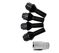 Pernos de Rueda M12x1.5 para Llantas de aleación de Coche, Tuercas de Repuesto, Llave Negra, compatibles con BMW E12 E28 E34 E39 E60 E61