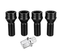 Pernos de Rueda,Tornillos de Rueda 4 Unids/Set M14 X 1.25 Rueda De Bloqueo De Hub De Bloqueo De Tuercas Tuercas Antirrobo Con Llave Uso apto para BMW R50 R52 R53 1 2 3 4 5 6 7 Series Para Mini