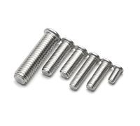 Pernos de soldadura 100-1000 piezas de espárragos soldadura M3 M4 M5 M6 for por descarga condensadores, tornillos acero inoxidable, clavos para Instalación de equipos(Silver-100Pcs,40MM_M3)