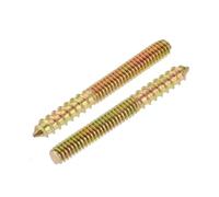 Pernos de suspensión de doble cabeza, chapados en zinc amarillo, M4 M5 M6 M8 M10, tornillo autorroscante for muebles de madera(M8x45mm 5pcs)