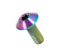 Pernos de titanio M5 M6, tornillos ligeros for bicicleta, motocicleta, accesorios de piezas de bicicleta(Colorful,30MM_M6)