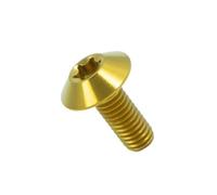Pernos de titanio M5 M6, tornillos ligeros for bicicleta, motocicleta, accesorios de piezas de bicicleta(Gold,15MM_M5)